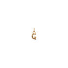 Charm letra G peque&ntilde;a en oro 18k